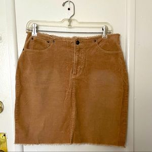 Corduroy pencil skirt
